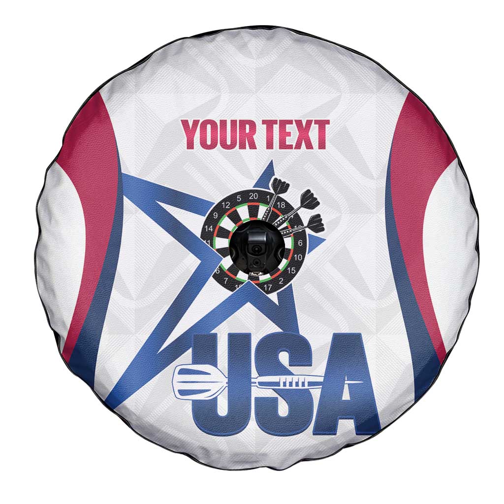 Custom United States Darts Spare Tire Cover Come On USA Curve Style