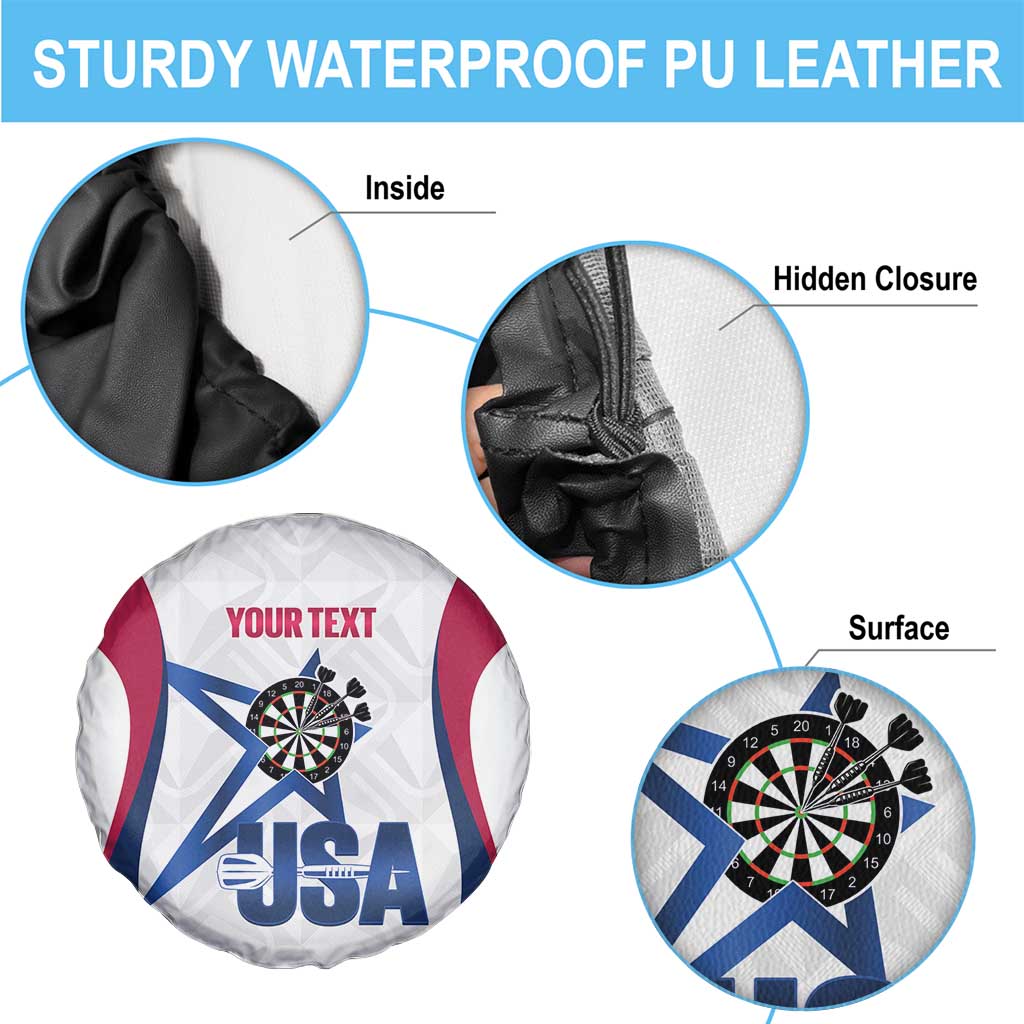 Custom United States Darts Spare Tire Cover Come On USA Curve Style