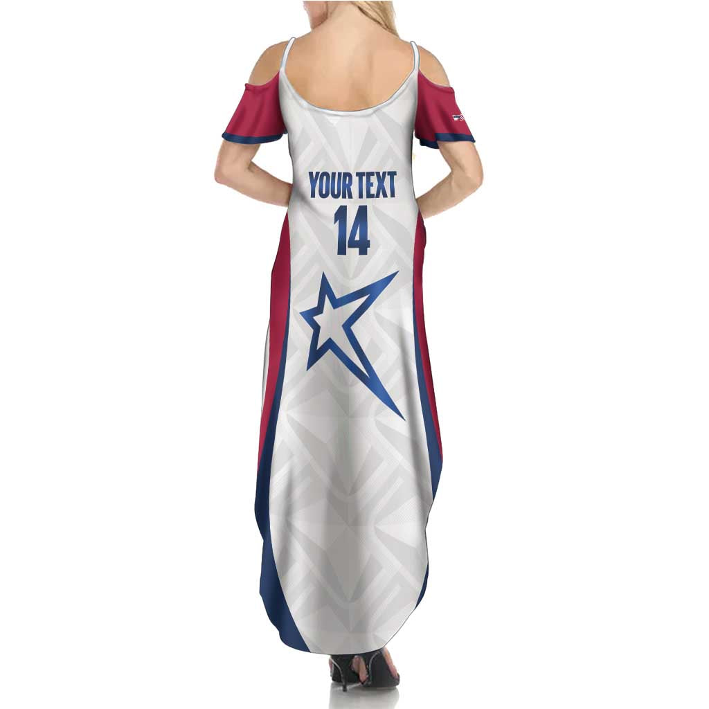 Custom United States Darts Summer Maxi Dress Come On USA Curve Style