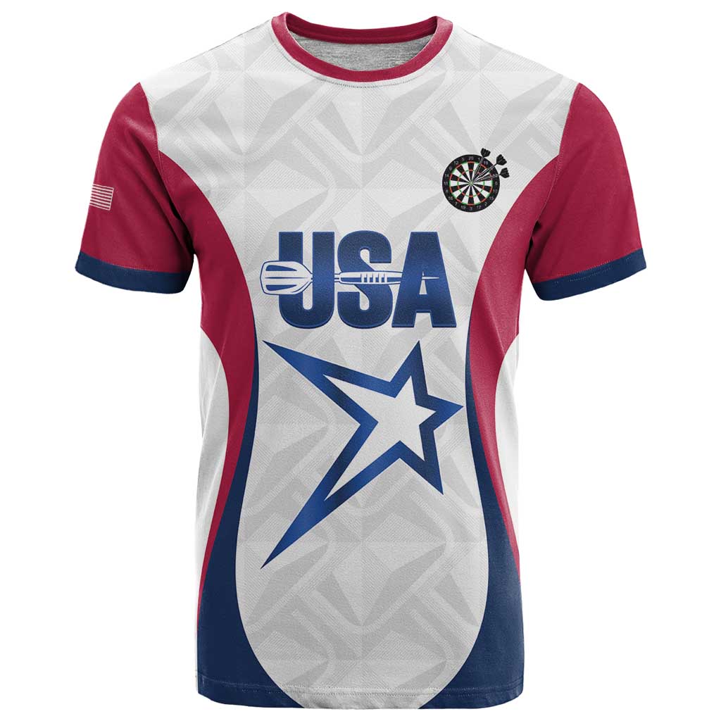Custom United States Darts T Shirt Come On USA Curve Style