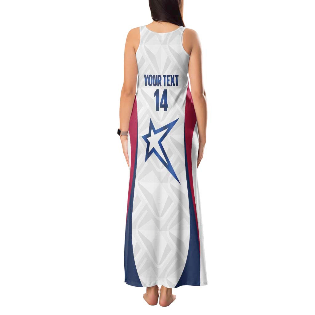 Custom United States Darts Tank Maxi Dress Come On USA Curve Style