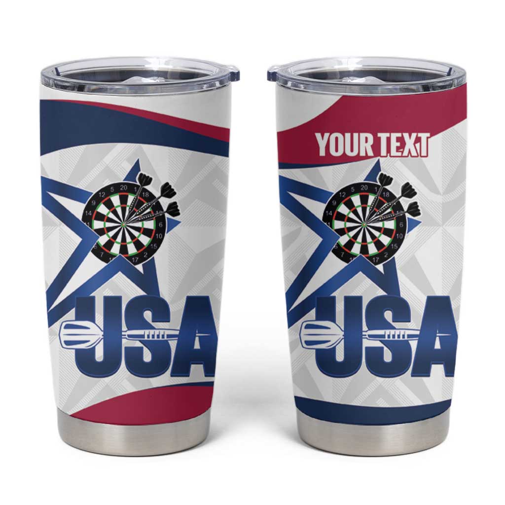 Custom United States Darts Tumbler Cup Come On USA Curve Style