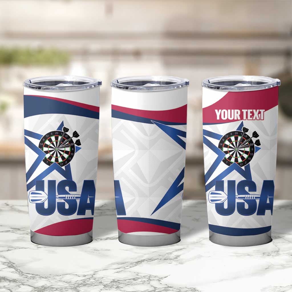 Custom United States Darts Tumbler Cup Come On USA Curve Style