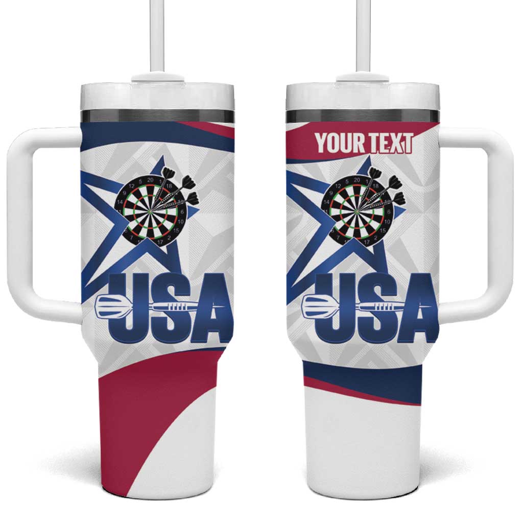 Custom United States Darts Tumbler With Handle Come On USA Curve Style