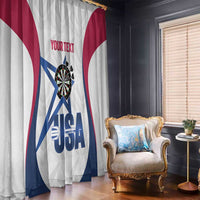 Custom United States Darts Window Curtain Come On USA Curve Style
