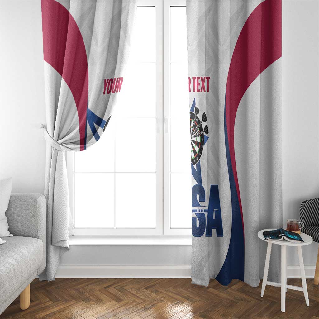 Custom United States Darts Window Curtain Come On USA Curve Style