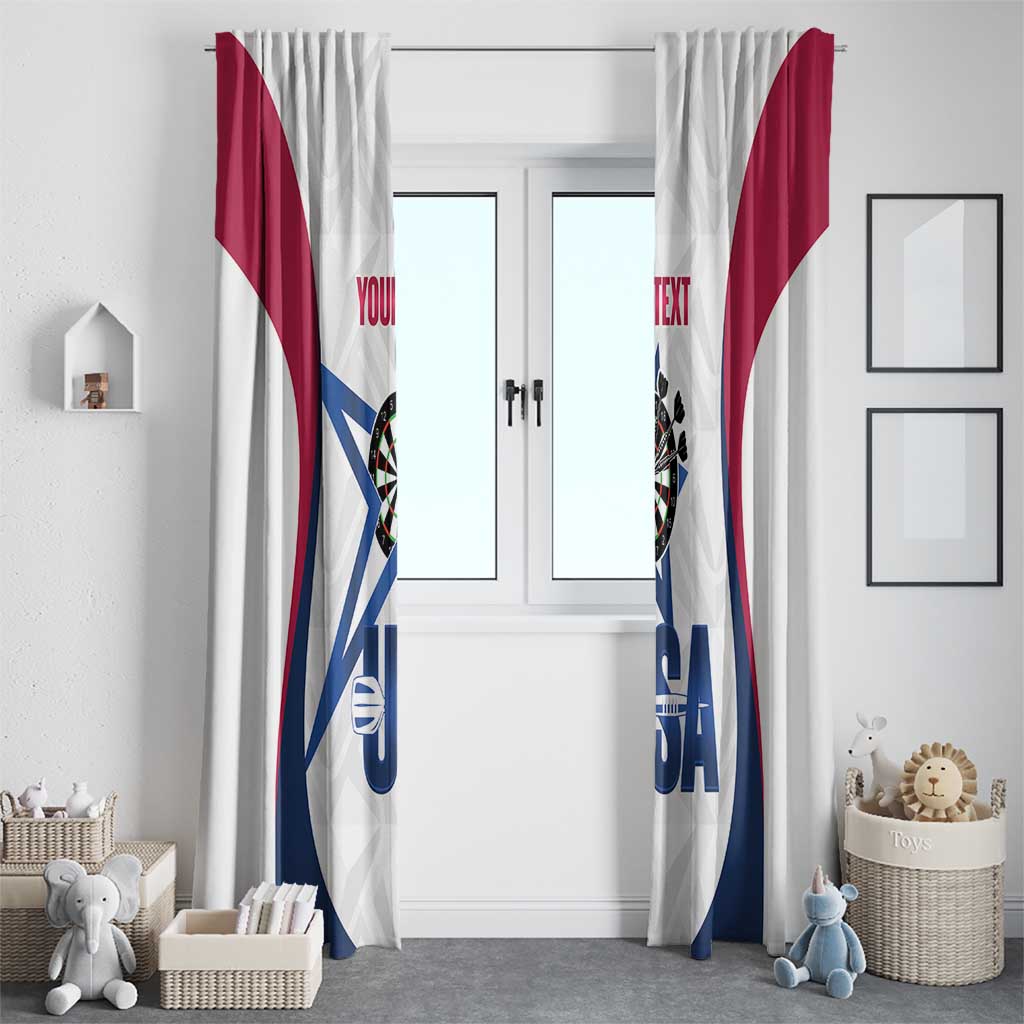Custom United States Darts Window Curtain Come On USA Curve Style