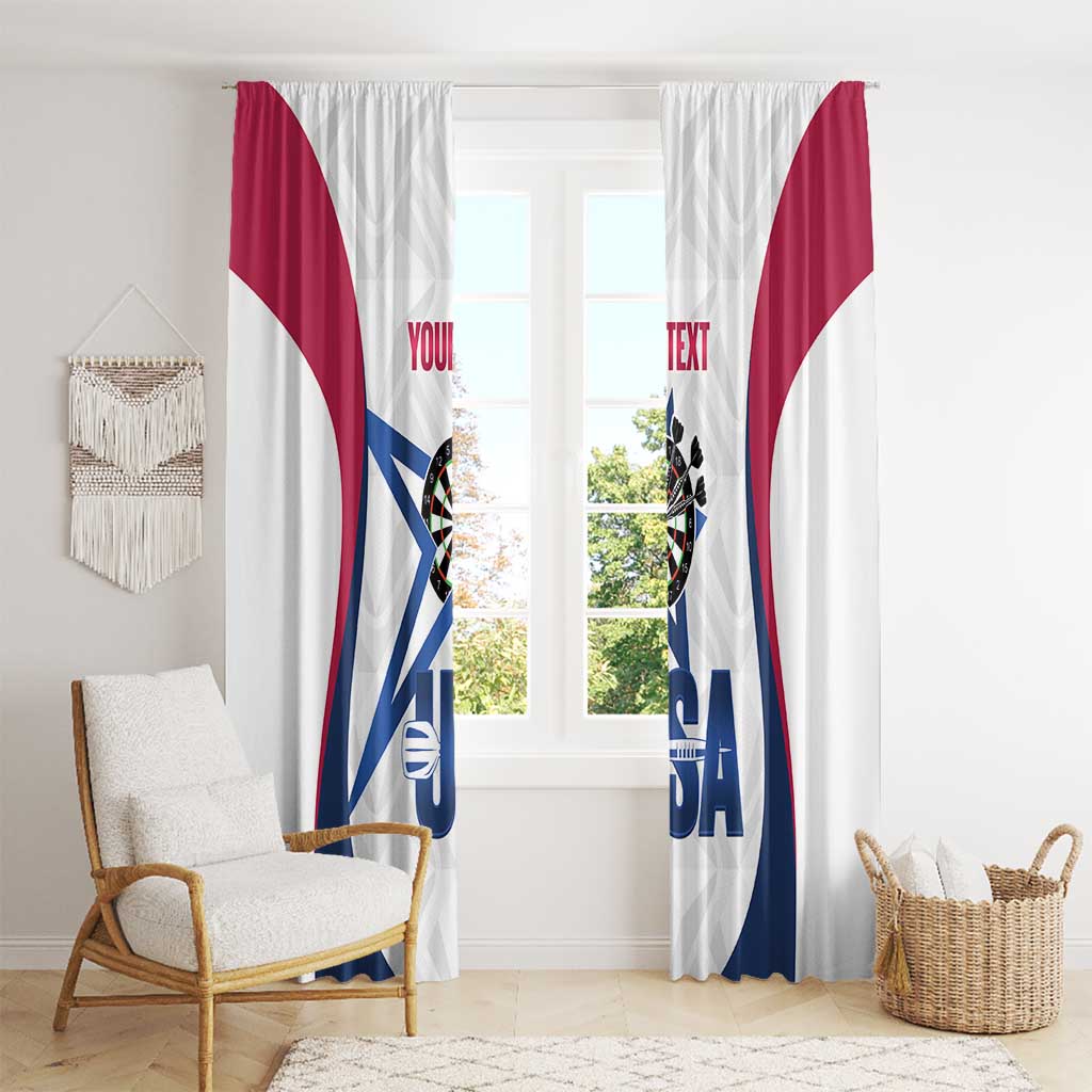 Custom United States Darts Window Curtain Come On USA Curve Style