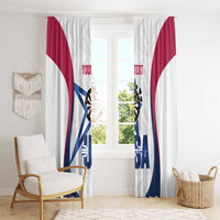 Custom United States Darts Window Curtain Come On USA Curve Style