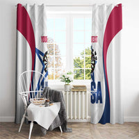 Custom United States Darts Window Curtain Come On USA Curve Style