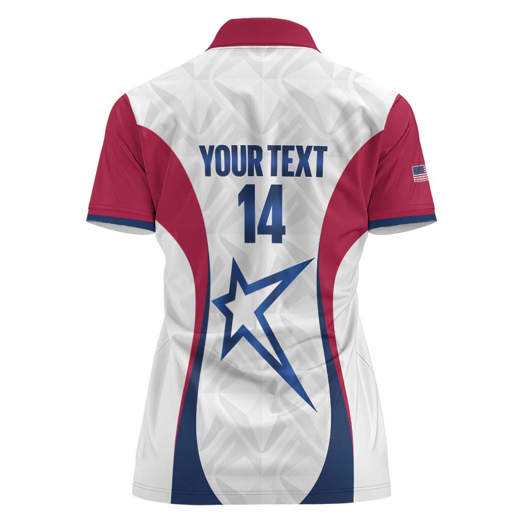 Custom United States Darts Women Polo Shirt Come On USA Curve Style
