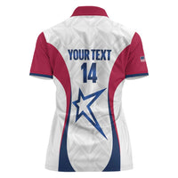 Custom United States Darts Women Polo Shirt Come On USA Curve Style