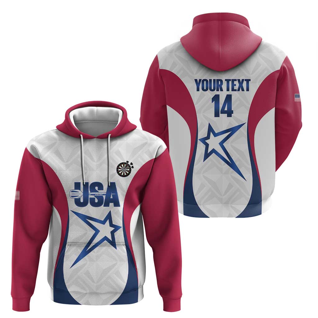 Custom United States Darts Zip Hoodie Come On USA Curve Style