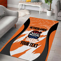Custom Netherlands Darts Area Rug Come On Holland