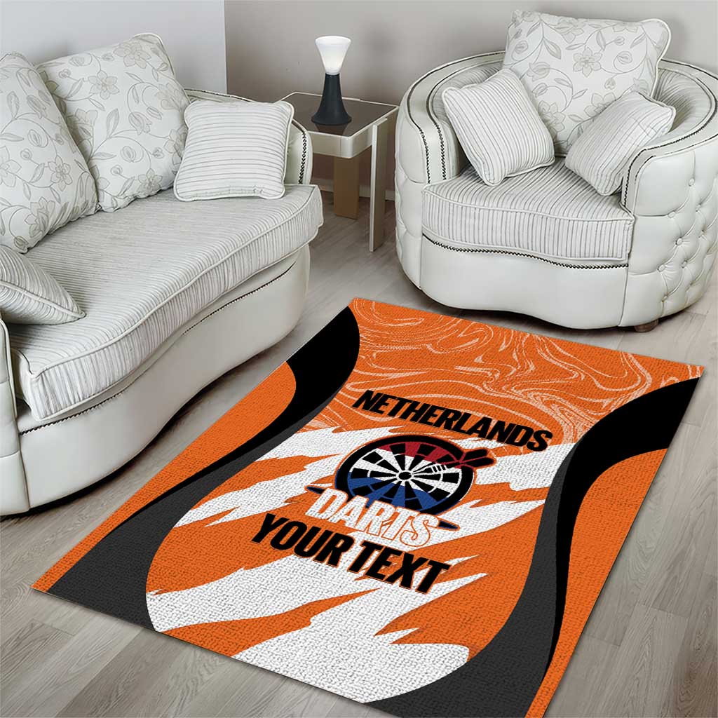 Custom Netherlands Darts Area Rug Come On Holland