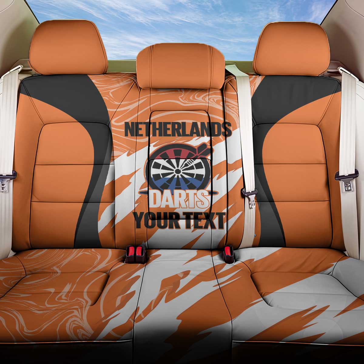 Custom Netherlands Darts Back Car Seat Cover Come On Holland