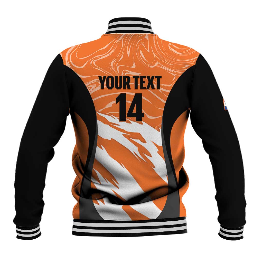 Custom Netherlands Darts Baseball Jacket Come On Holland