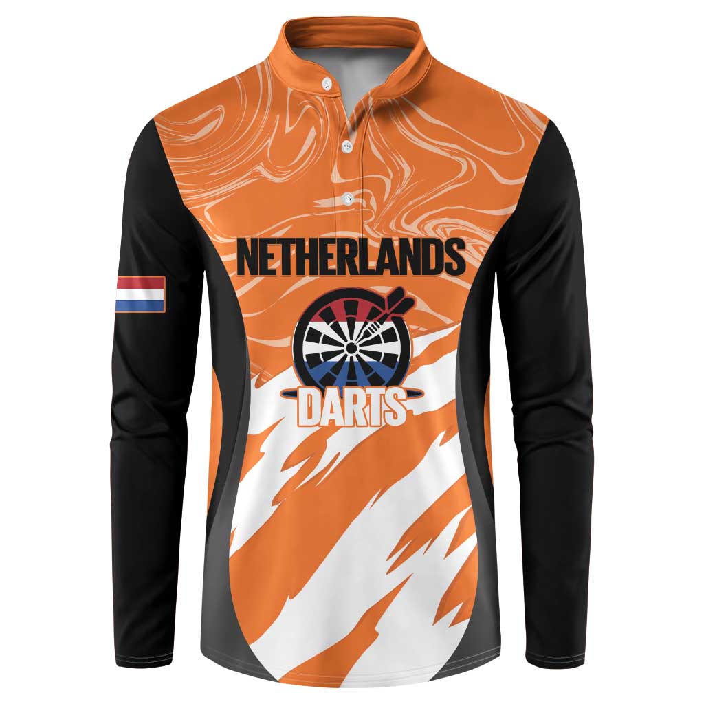 Custom Netherlands Darts Button Sweatshirt Come On Holland