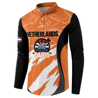 Custom Netherlands Darts Button Sweatshirt Come On Holland