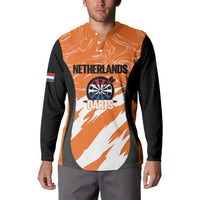 Custom Netherlands Darts Button Sweatshirt Come On Holland