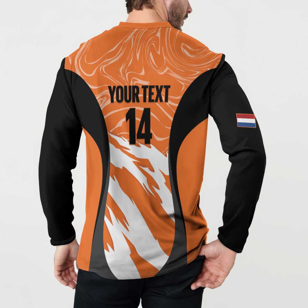 Custom Netherlands Darts Button Sweatshirt Come On Holland