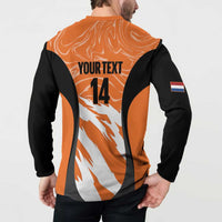 Custom Netherlands Darts Button Sweatshirt Come On Holland