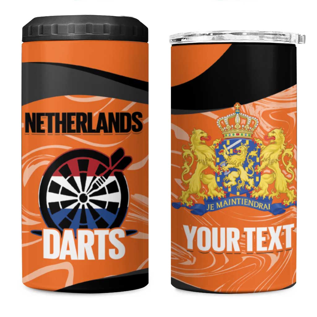 Custom Netherlands Darts 4 in 1 Can Cooler Tumbler Come On Holland