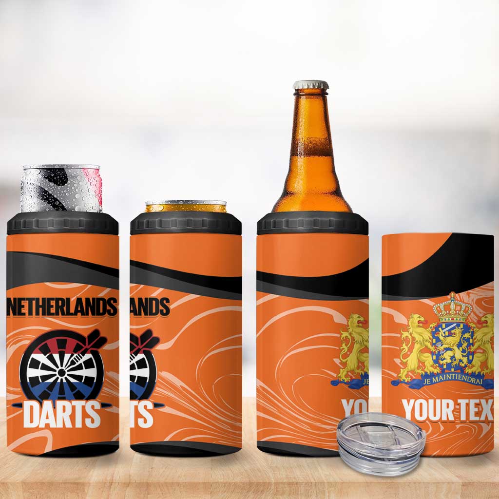 Custom Netherlands Darts 4 in 1 Can Cooler Tumbler Come On Holland
