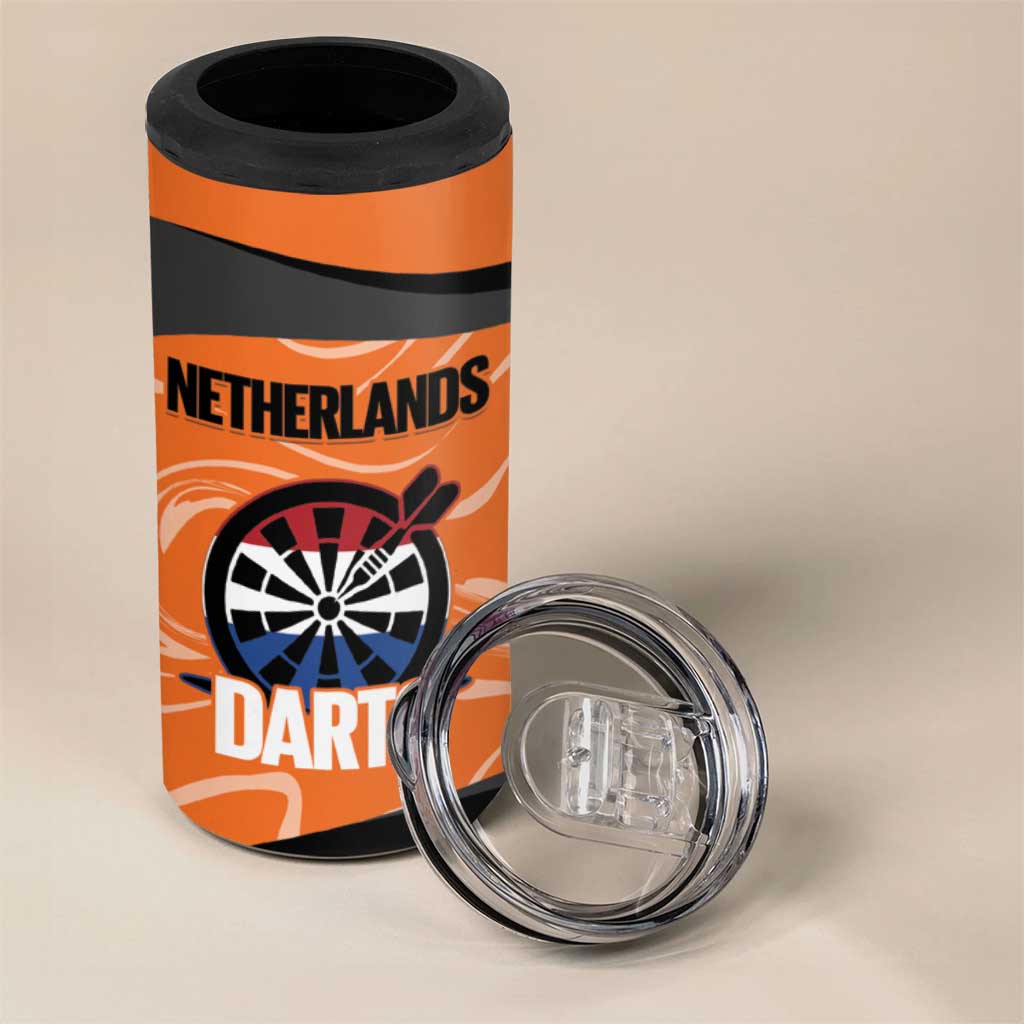 Custom Netherlands Darts 4 in 1 Can Cooler Tumbler Come On Holland