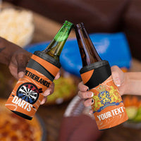 Custom Netherlands Darts 4 in 1 Can Cooler Tumbler Come On Holland