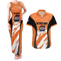 Custom Netherlands Darts Couples Matching Tank Maxi Dress and Hawaiian Shirt Come On Holland