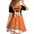 Custom Netherlands Darts Family Matching Off The Shoulder Long Sleeve Dress and Hawaiian Shirt Come On Holland