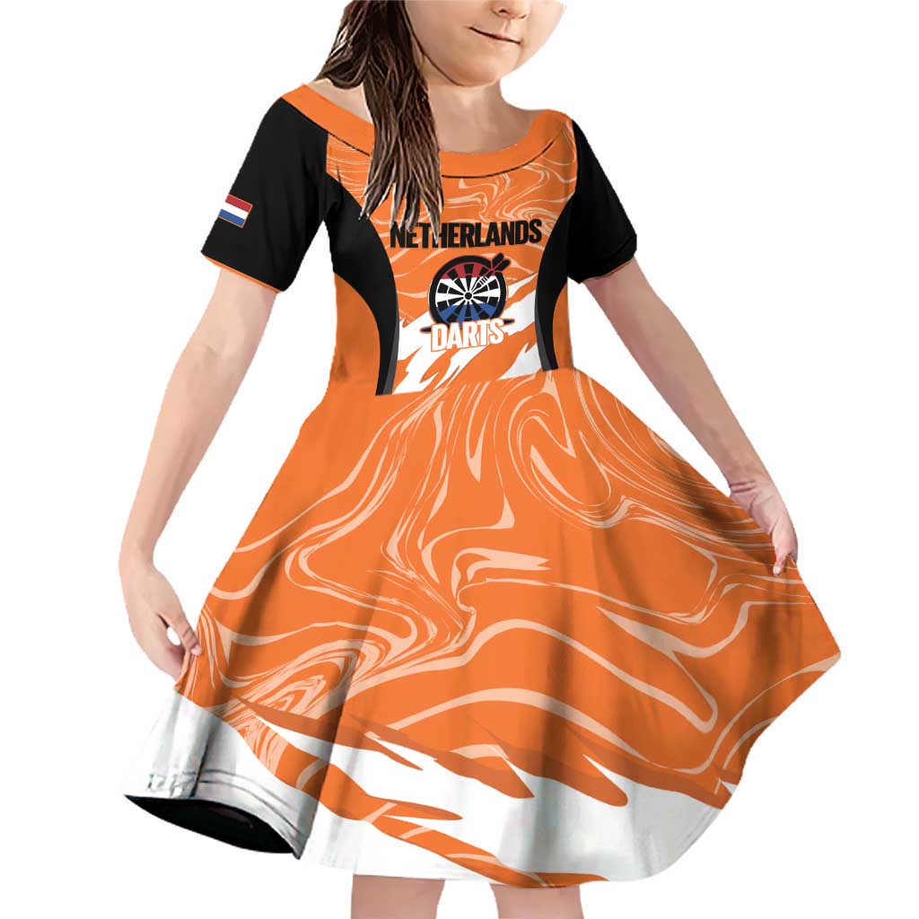 Custom Netherlands Darts Family Matching Off Shoulder Short Dress and Hawaiian Shirt Come On Holland