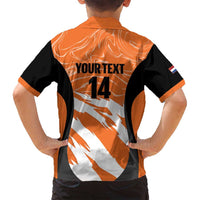 Custom Netherlands Darts Family Matching Puletasi and Hawaiian Shirt Come On Holland