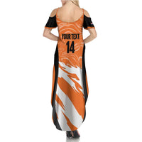 Custom Netherlands Darts Family Matching Summer Maxi Dress and Hawaiian Shirt Come On Holland