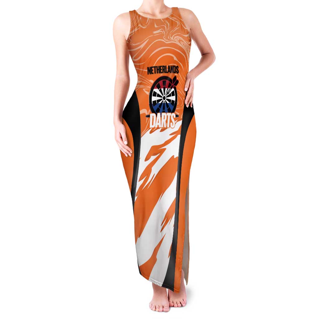Custom Netherlands Darts Family Matching Tank Maxi Dress and Hawaiian Shirt Come On Holland