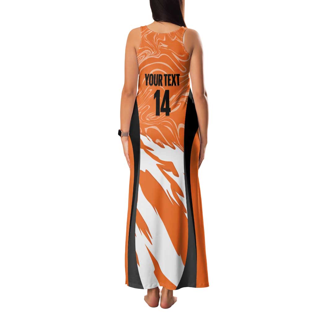 Custom Netherlands Darts Family Matching Tank Maxi Dress and Hawaiian Shirt Come On Holland