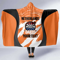 Custom Netherlands Darts Hooded Blanket Come On Holland