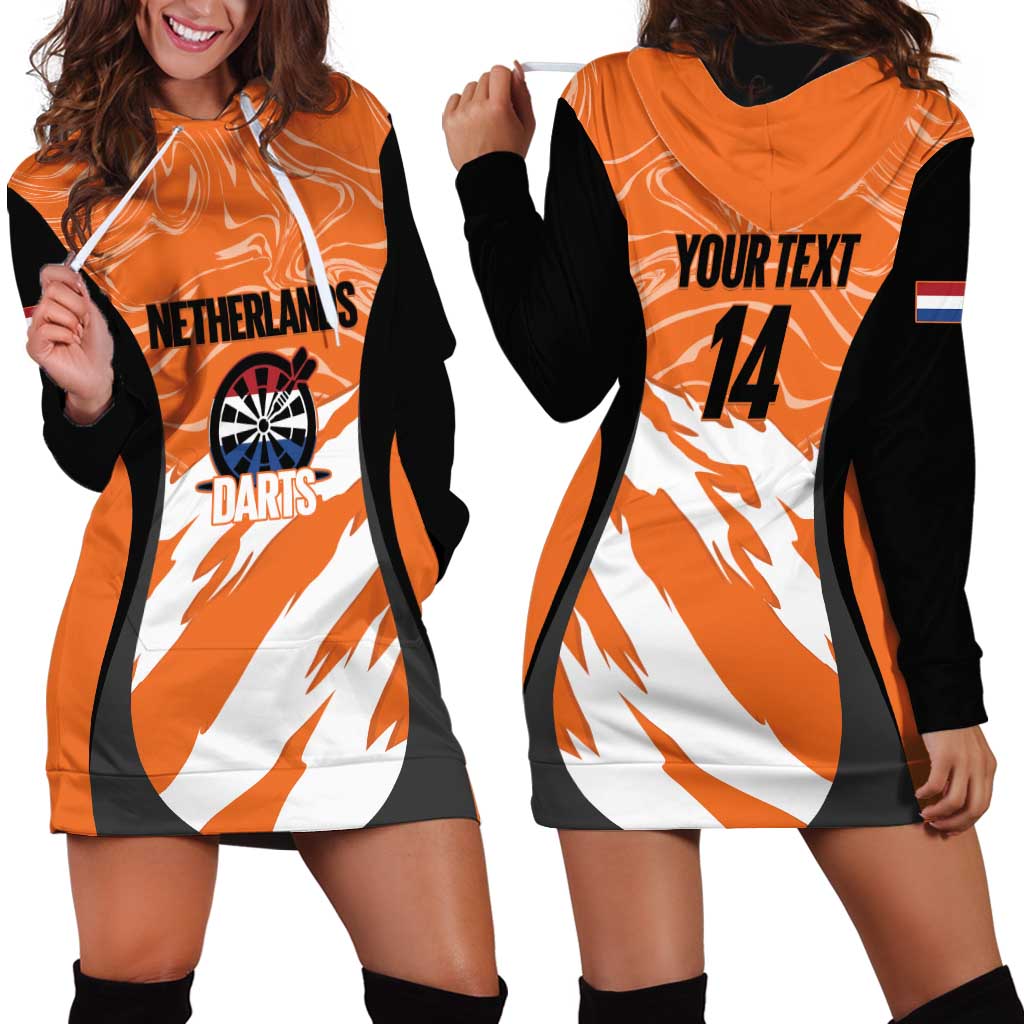 Custom Netherlands Darts Hoodie Dress Come On Holland
