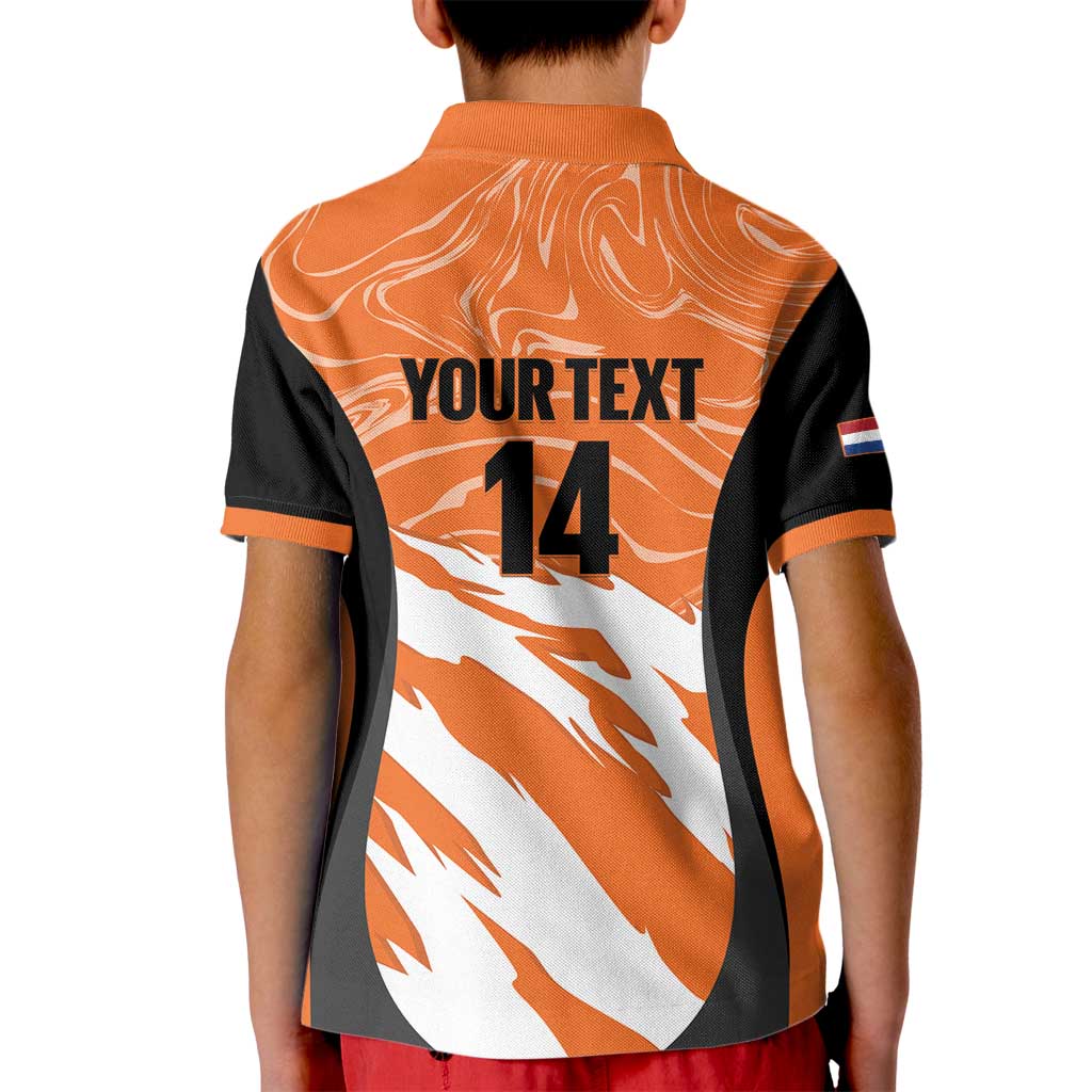 Custom Netherlands Darts Kid Polo Shirt Come On Holland