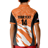 Custom Netherlands Darts Kid Polo Shirt Come On Holland