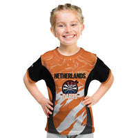 Custom Netherlands Darts Kid T Shirt Come On Holland