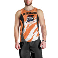 Custom Netherlands Darts Men Tank Top Come On Holland