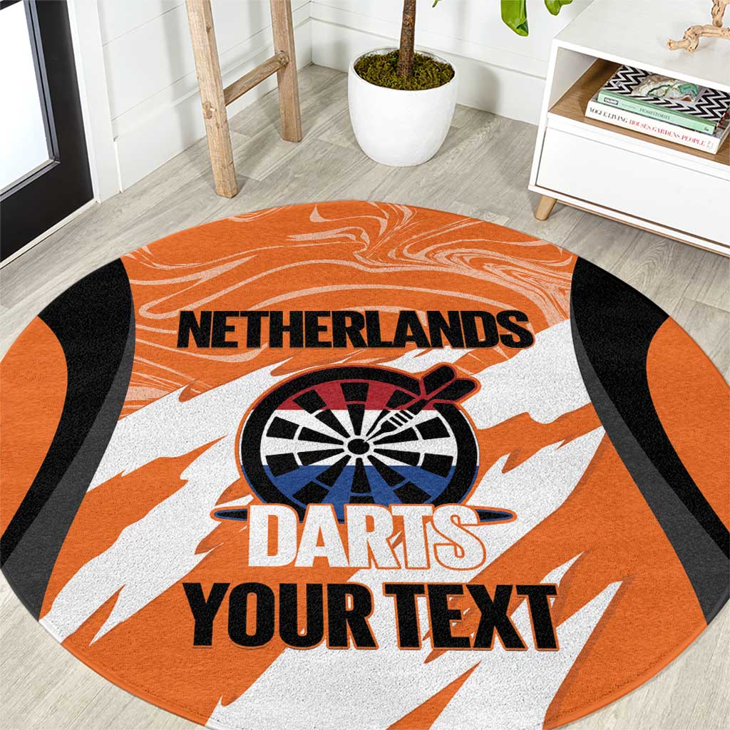 Custom Netherlands Darts Round Carpet Come On Holland