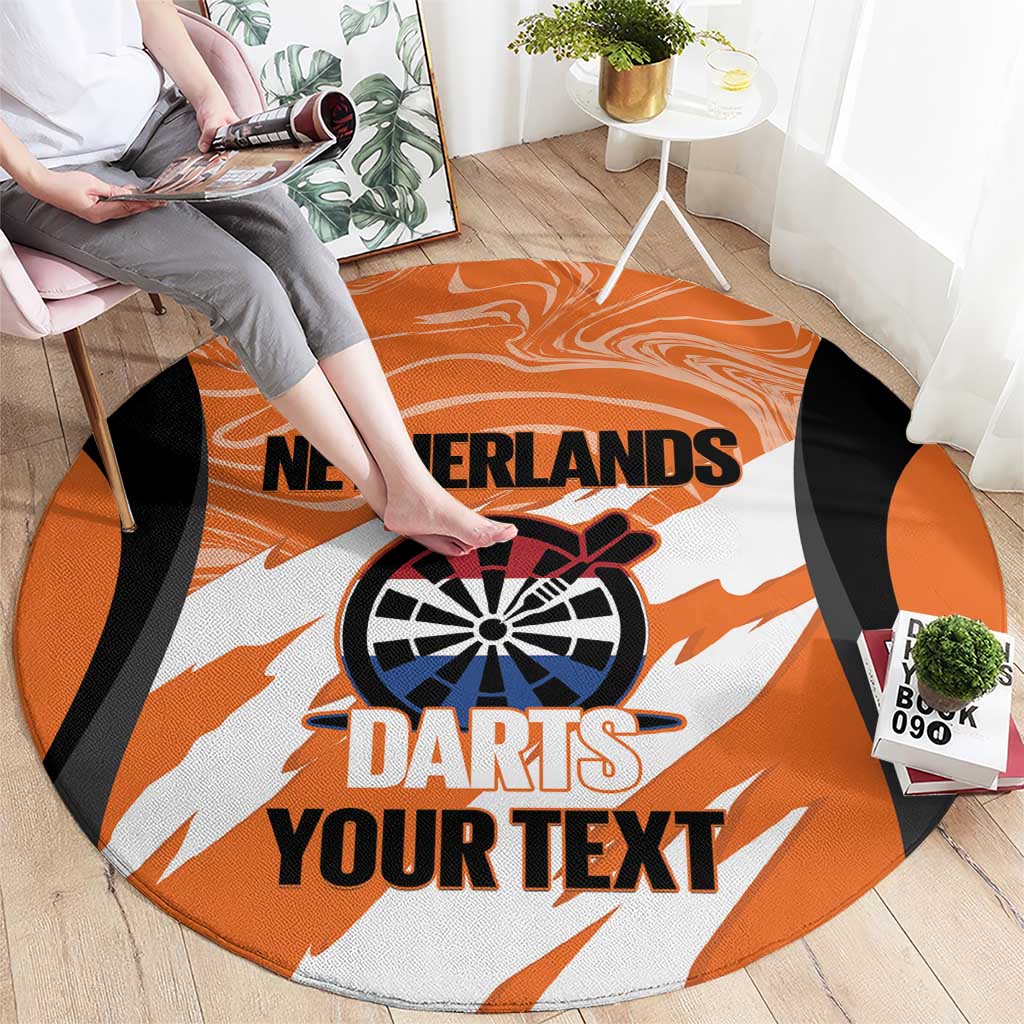 Custom Netherlands Darts Round Carpet Come On Holland