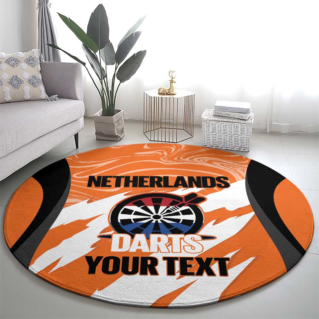 Custom Netherlands Darts Round Carpet Come On Holland