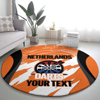 Custom Netherlands Darts Round Carpet Come On Holland