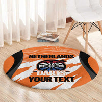 Custom Netherlands Darts Round Carpet Come On Holland