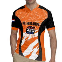 Custom Netherlands Darts Rugby Jersey Come On Holland