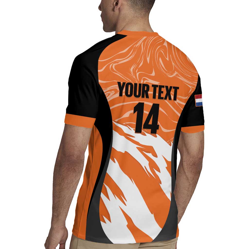 Custom Netherlands Darts Rugby Jersey Come On Holland